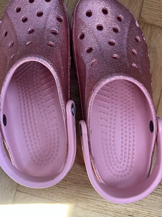Клоги crocs з блискітками