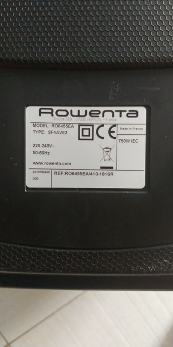 Odkurzacz Rowenta model: R06455EA Typ: SF4AVE3