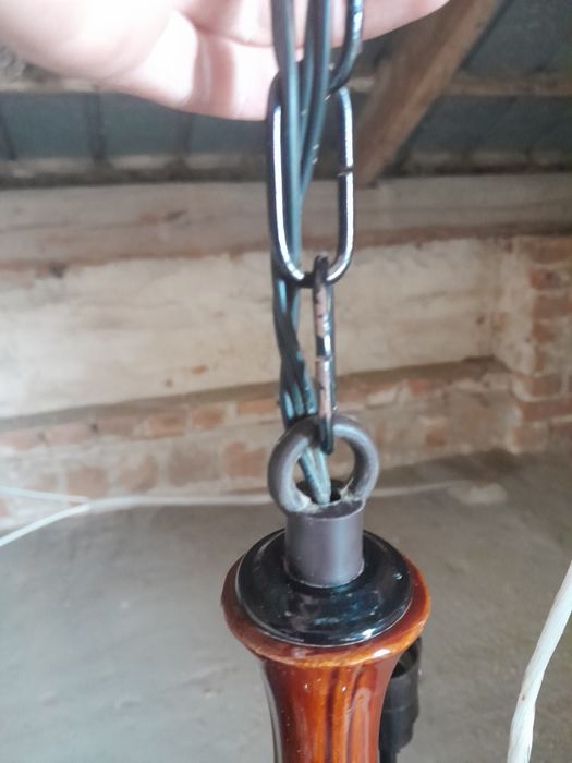 Lampa żyrandol vintage oświetlenie żyrandol na 3 żarówki