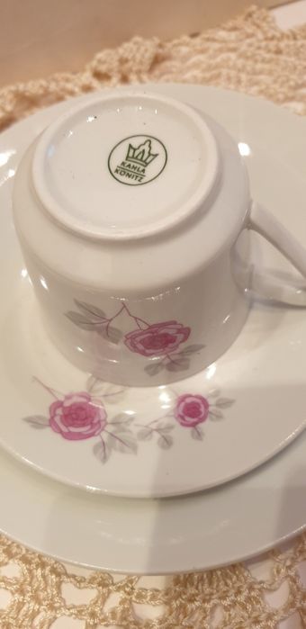 Filizanka trio - zestaw sniadaniowy Ŕoze  porcelana Kahla Konitz