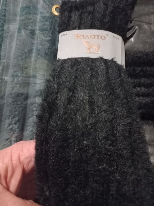 Теплі ніжні пухнасті підколінники/гольфы, єдиний розмір 37-41