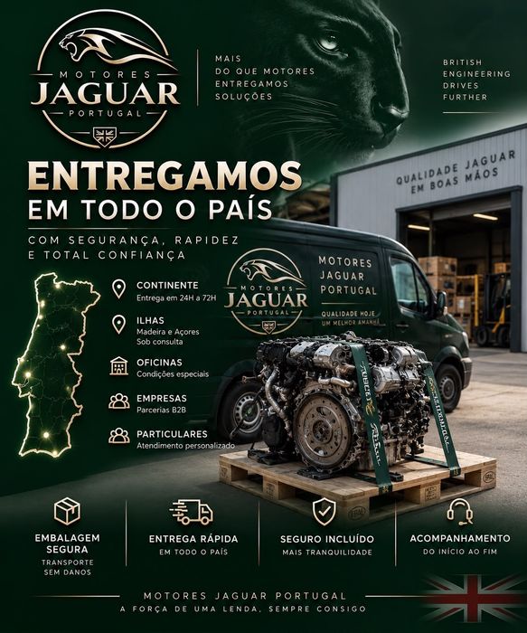 Motor Jaguar Land Rover 2.0 Diesel 204DTD AJ200D 12 Meses Garantia
