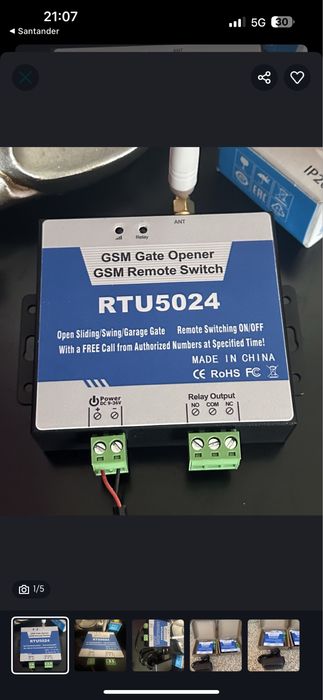 Modulo gsm / abrir portao com telemovel / chamada