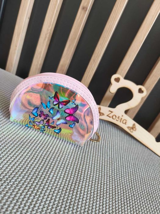 Dziecięcy portfelik breloczek dla dziecka motyle nowy