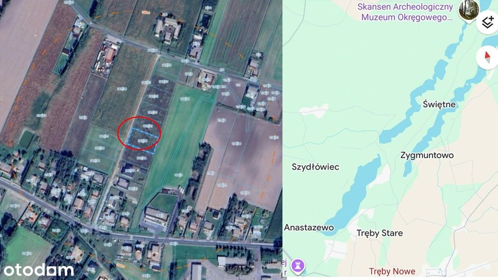 DZIAŁKA 1400 m² W TRĘBACH NOWYCH, Gmina Kleczew, Wielkopolska