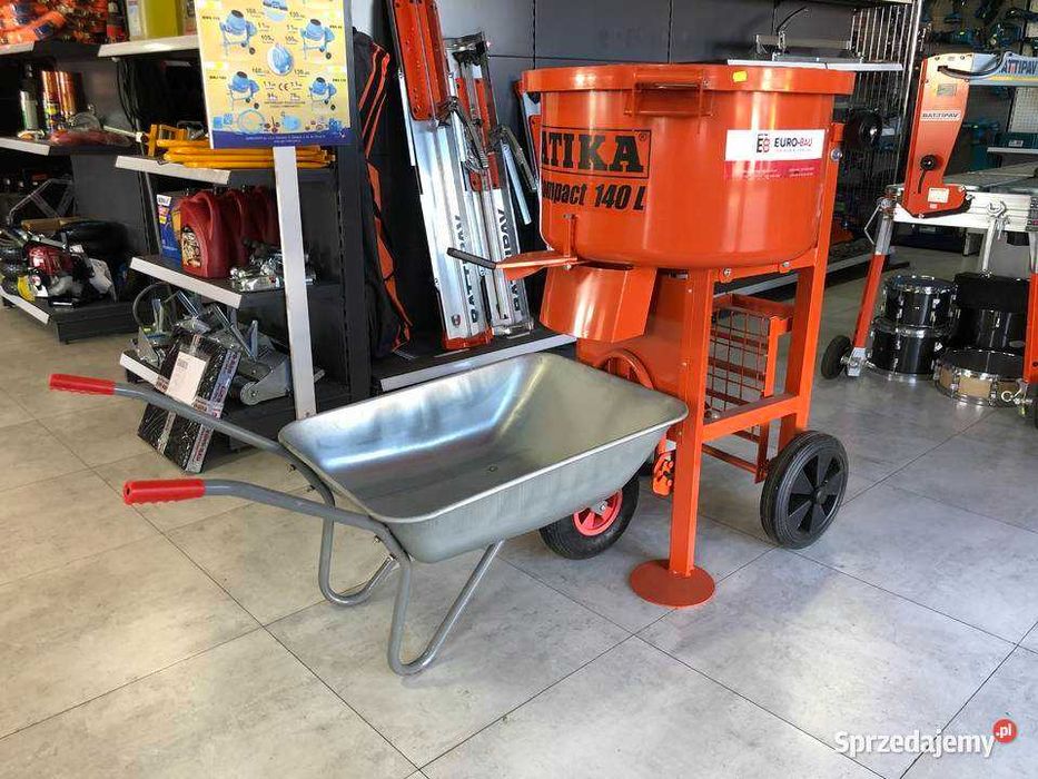 Betoniarka mieszalnik mikser do zapraw kleju ATIKA Compact 100L