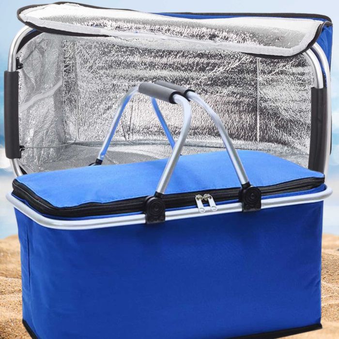 KOSZYK PIKNIKOWY Składany TERMICZNY Turystyczny Kosz Na Zakupy