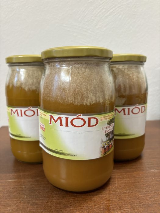 Miód Leśny 22zł wiadra/słoiki