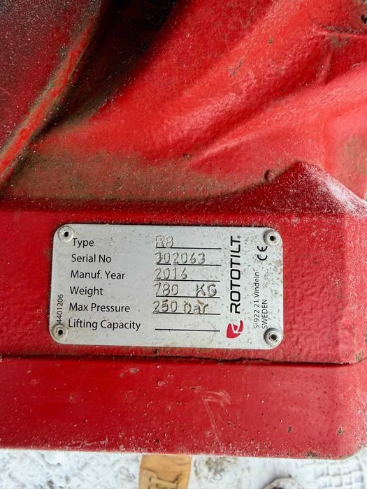 Rototilt R8 do koparek 23-32 T