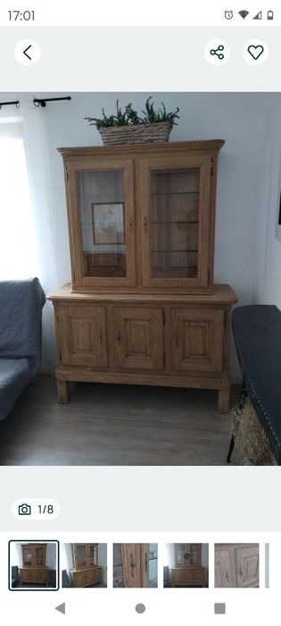 Dębowa serwantka antyczna