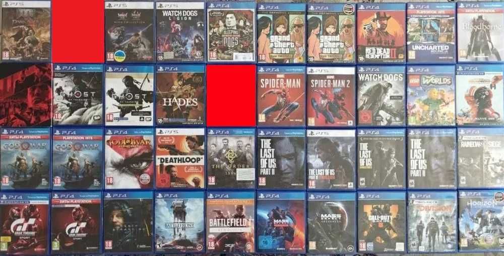 Колекція дисків з іграми для PS4|PS5–Ціна за всі. Якщо окремо–ціни в описі.