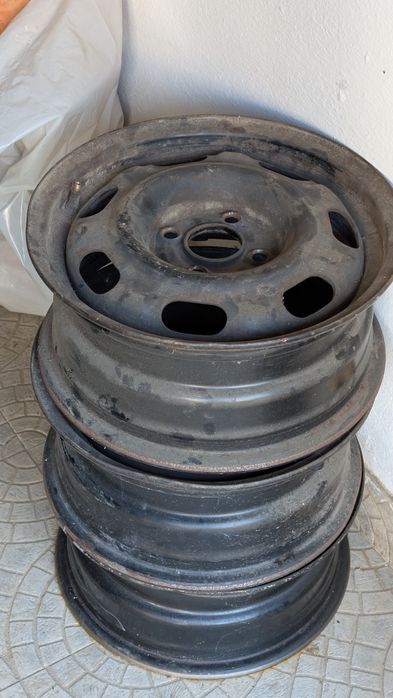 3 Jantes de ferro 14" furação 4x100