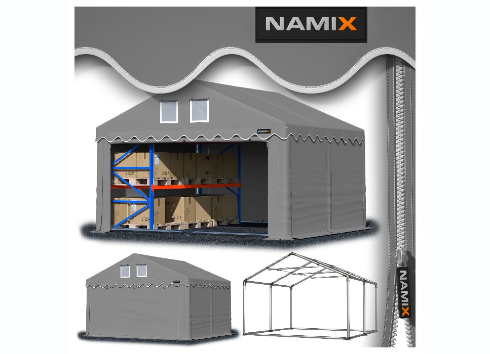Namiot GRAND 3x4 magazynowy handlowy garaż PVC 560g/m2 MOCNY