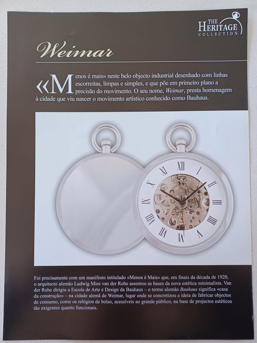 Relógio de Bolso Weimar Colecção Mecânico