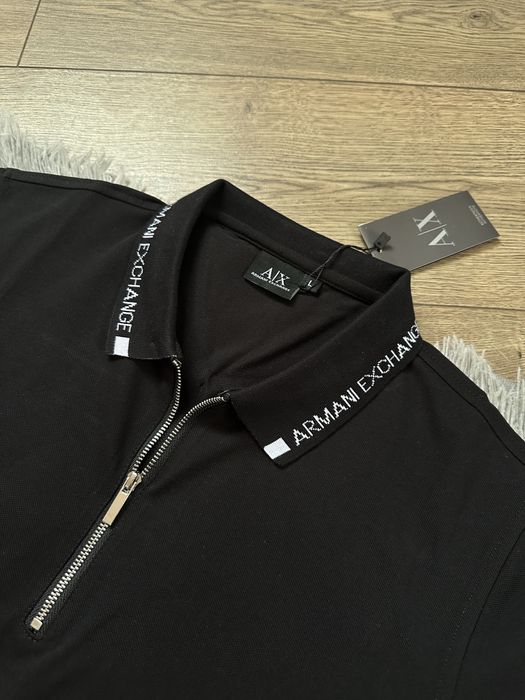 НОВА Футболка 1/3 ZIP Armani Exchange | футболка AX Армані екчендж | анжел