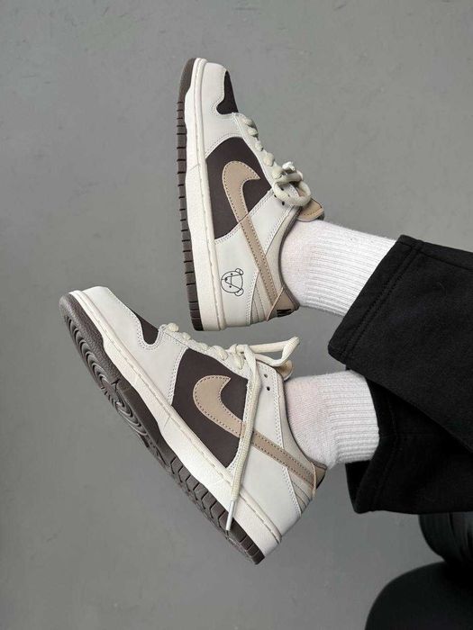 Мужские кроссовки Nike SB Dunk Teddy Bear Brown. Размеры 36-41
