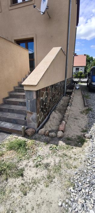Tarasy, schody, kamień cięty
