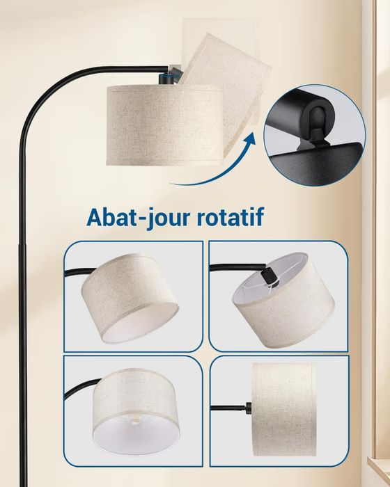 Lampa podłogowa czarna