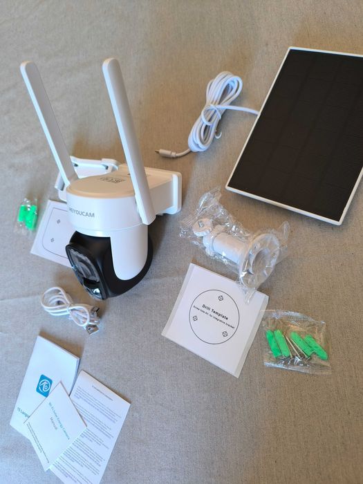 Câmara de vigilância ou segurança, energia solar e Wi-Fi