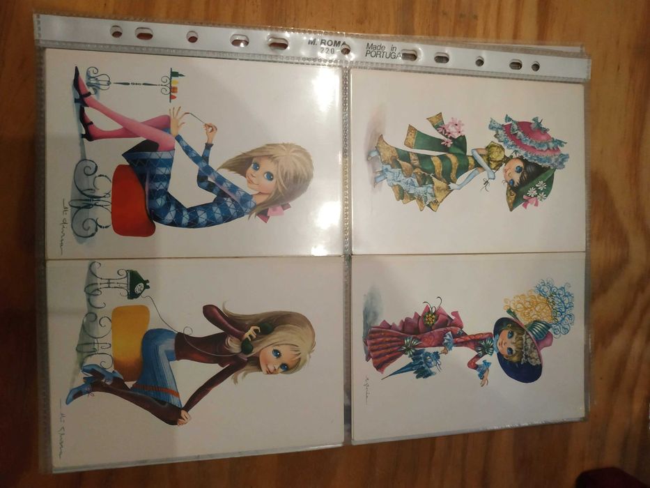 Postais ilustrados anos 80