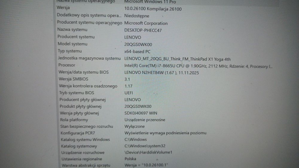 Ultra book laptop graficzny Lenovo ThinkPad X1