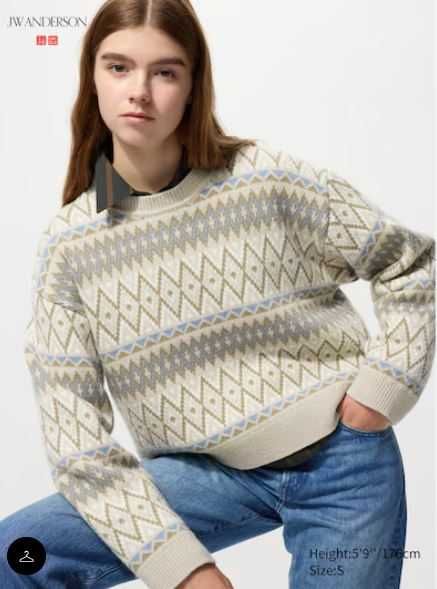 Светр JW Anderson x Uniqlo_модель 2025 року_в двох кольорах