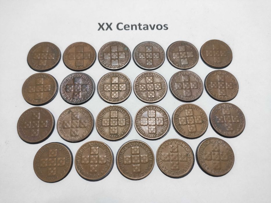 Coleção completa XX Centavos 1942 a 1969 (23 moedas) #3