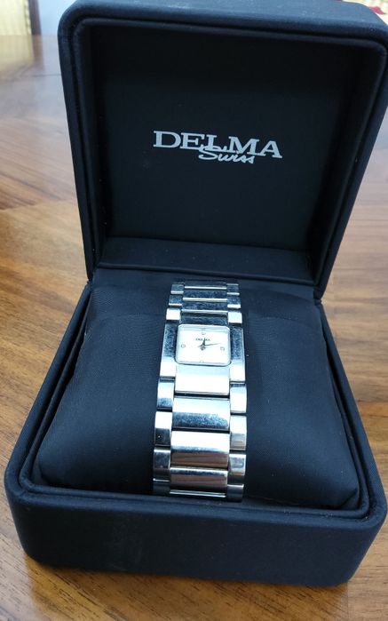 RELÓGIO Suíço DELMA , em aço inoxidável,  impecável,  Vintage