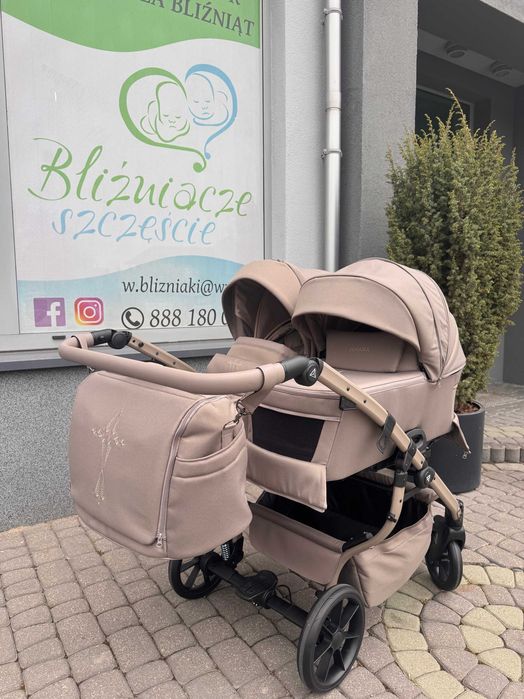 Wózek bliźniaczy 2w1 Junama Duo Designed by Bliźniacze Szczęście