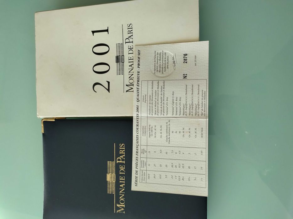 Uma Carteira Proof de 2001 France