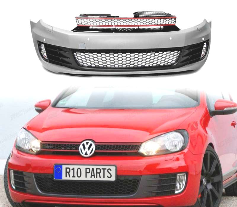 PARA-CHOQUES FRONTAL VOLKSWAGEN VW GOLF 6 HATCHBACK LOOK GTI PDC