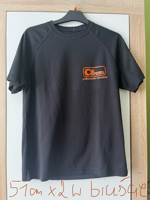 T-shirt, czarna koszulka XL corona profesjonalne narzędzia przewiewna