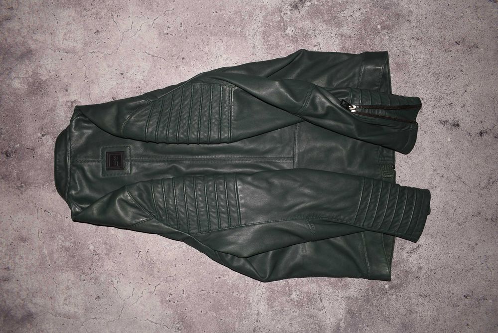 Hugo Boss Leather Bomber (Чоловіча Преміальна Шкіряна Куртка Бомбер )