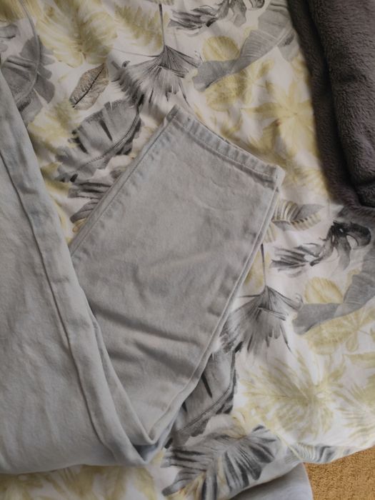 Spodnie straight/mom fit szare Zara rozmiar Xxs