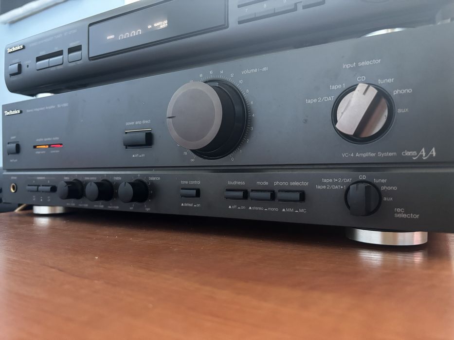 Zestaw radio tuner technics ST-GT350 wzmacniacz SU-V560