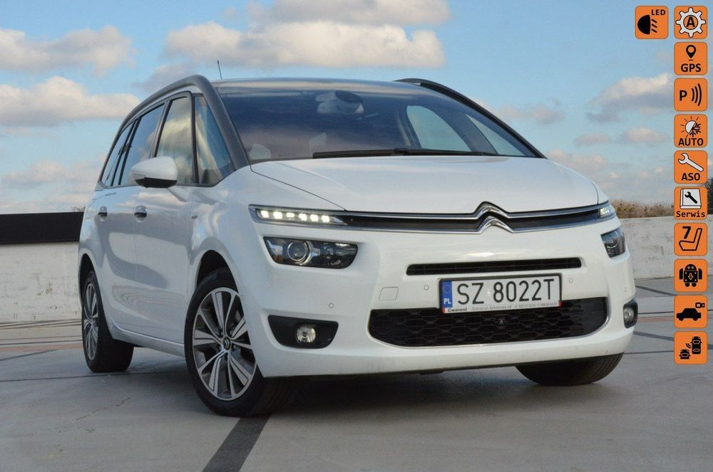 Citroën C4 Grand Picasso 2.0 HDi 150 KM aut 7osób/ LEDy/ Navi/ Kamera 360/ Ele.klapa/ Alu