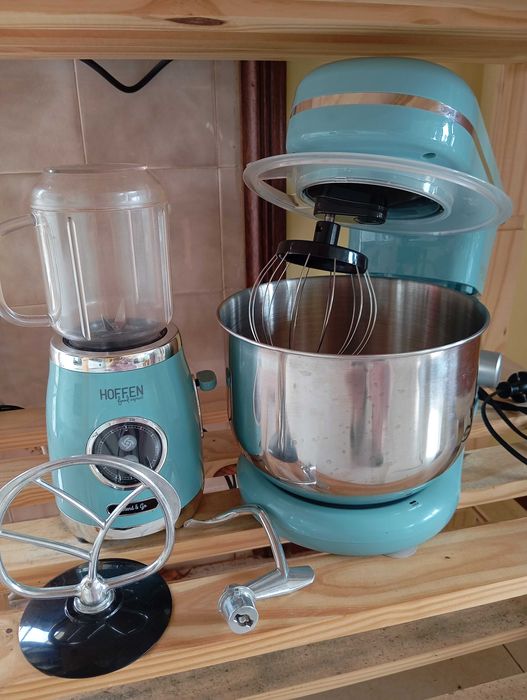 kit retrô batedeira planetária + blend HOFFEN