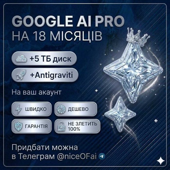 Gemini AI Pro на 18 місяців