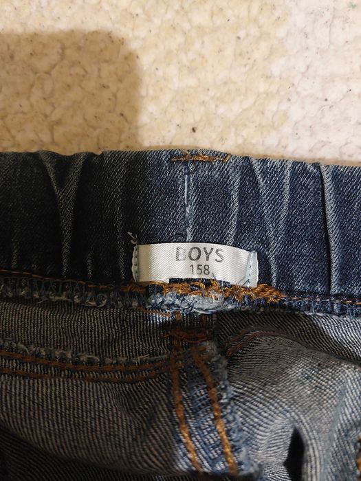 spodnie jeansy rozciągliwe rurki 158 chłopięce