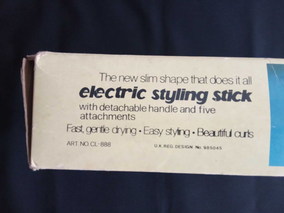 Secador de cabelo com acessórios anos 70