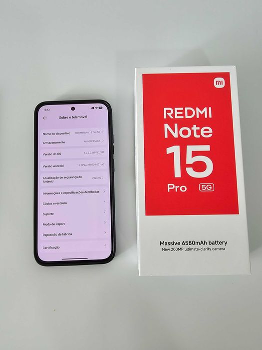 Xiaomi Redmi Note 15PRO 256gb. Novo. Dois meses de uso.