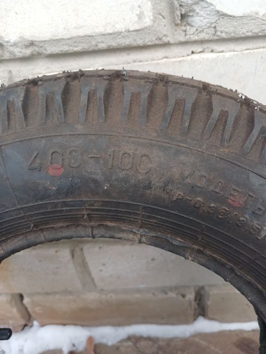 Шини 4.0-10.0 . Комплект: 2 шини з камерами + камера.