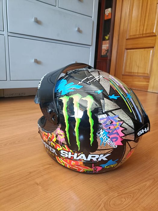 Capacete SHARK com 2 viseiras