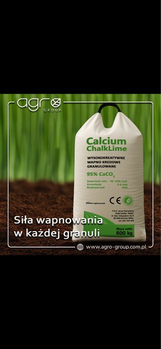 Wapno granulowane kredowe i magnezowe oraz czarns kreda/ Producent
