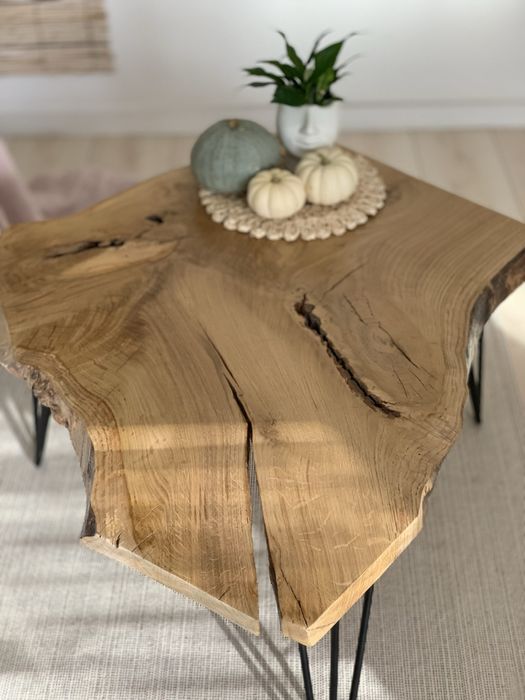 Ława dębowa, stolik kawowy, decha, monolit