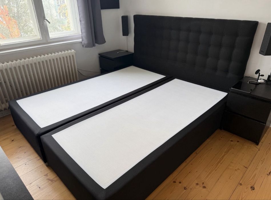 Łóżko kontynentalne 180x200 z materacem