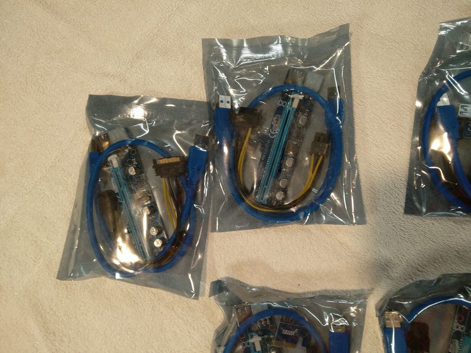 Riser PCI-E express 6 pin 5 sztuk