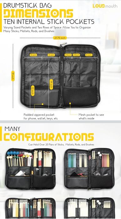 Чохол для паличок Loud mouth professional drumstick bag