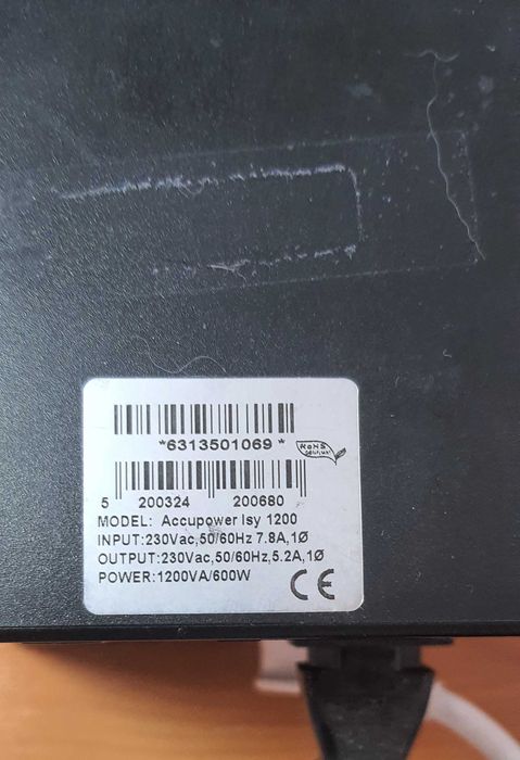 Блок бесперебойного питания  Accupower ISY 1200 инвертор  без батарей