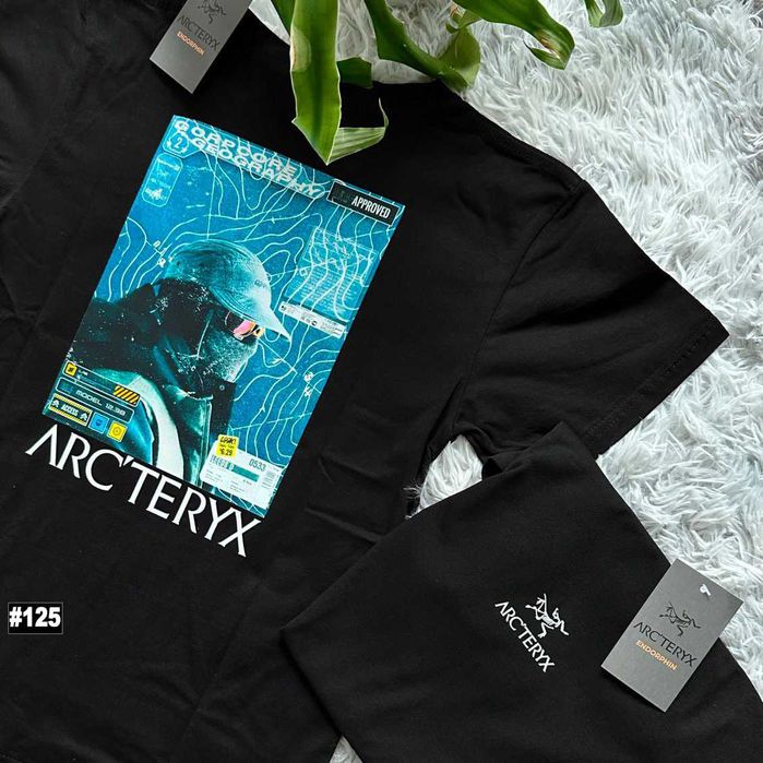 Cotton 100% | Новая футболка ARCTERYX SunSet | Артерикс Биг Лого Принт